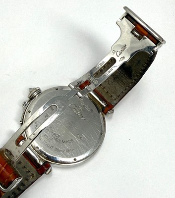 Lot 315 - CARTIER, PASHA, REF.2765: WHITE GOLD AND DIAMOND WRISTWATCH, CIRCA 2005