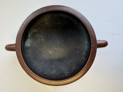 Lot 63 - A CHINESE BRONZE CENSER, QING DYNASTY