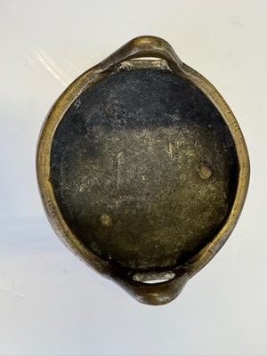 Lot 65 - A CHINESE BRONZE CENSER AND STAND, QING DYNASTY