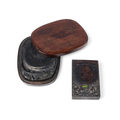 Lot 37 - TWO CHINESE INK STONES, QING DYNASTY, 19TH CENTURY