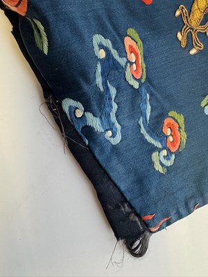 Lot 44 - A CHINESE CHILDS SILK 'NINE DRAGON' ROBE, QING DYNASTY, 19TH CENTURY