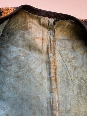 Lot 44 - A CHINESE CHILDS SILK 'NINE DRAGON' ROBE, QING DYNASTY, 19TH CENTURY