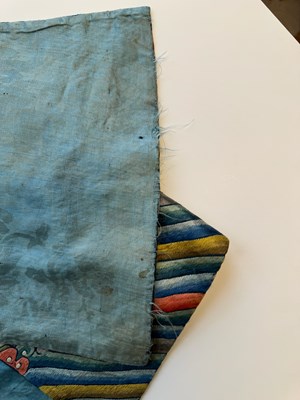 Lot 44 - A CHINESE CHILDS SILK 'NINE DRAGON' ROBE, QING DYNASTY, 19TH CENTURY