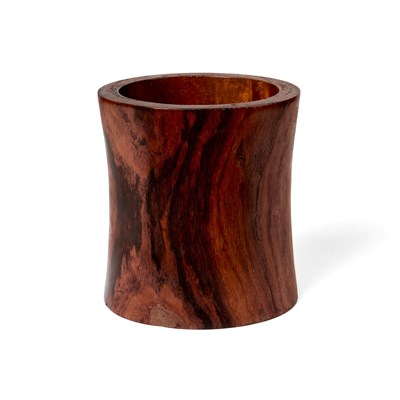 Lot 35 - A CHINESE HUANGHUALI BRUSHPOT, QING DYNASTY