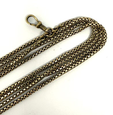 Lot 379 - GOLD GUARD CHAIN, 1900s