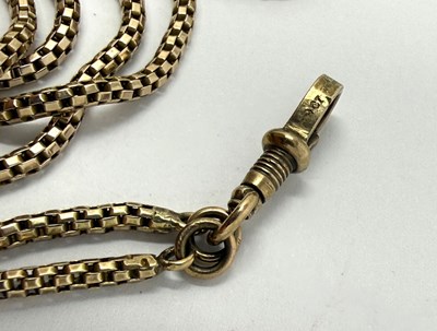 Lot 379 - GOLD GUARD CHAIN, 1900s