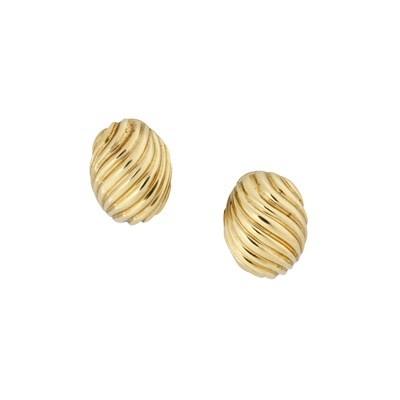 Lot 442 - PAIR OF GOLD EAR CLIPS, 1997