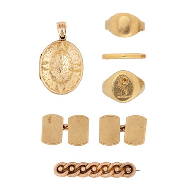 Lot 342 - COLLECTION OF GOLD JEWELLERY