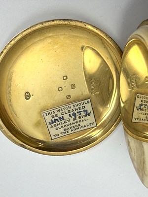 Lot 302 - EDWARD FRANCIS ASHLEY: VICTORIAN GOLD POCKET WATCH, CIRCA 1900