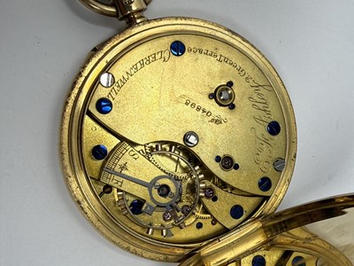 Lot 302 - EDWARD FRANCIS ASHLEY: VICTORIAN GOLD POCKET WATCH, CIRCA 1900