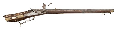 Lot 362 - AN 18 BORE BOHEMIAN WHEEL-LOCK SPORTING RIFLE, CIRCA 1720, POSSIBLY FOR A LADY