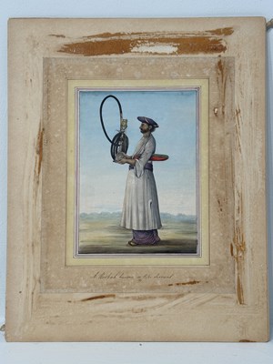 Lot 33 - A HOOKAH BURDAR, LUCKNOW, CIRCA 1815-20