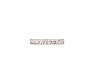 Lot 459 - DIAMOND ETERNITY RING, 1930s
