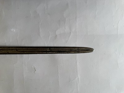 Lot 4 - AN ENGLISH BASKET-HILTED CAVALRY BACKSWORD, MID-18TH CENTURY