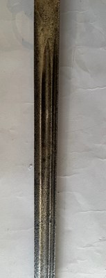 Lot 4 - AN ENGLISH BASKET-HILTED CAVALRY BACKSWORD, MID-18TH CENTURY