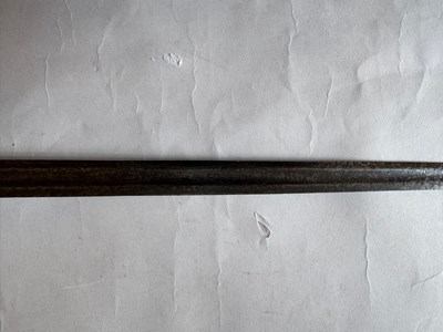 Lot 5 - AN ENGLISH BASKET-HILTED CAVALRY BACKSWORD, MID-18TH CENTURY