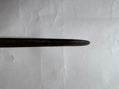 Lot 5 - AN ENGLISH BASKET-HILTED CAVALRY BACKSWORD, MID-18TH CENTURY