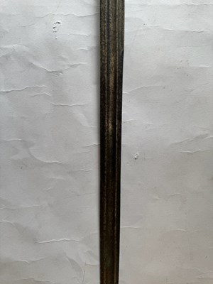 Lot 5 - AN ENGLISH BASKET-HILTED CAVALRY BACKSWORD, MID-18TH CENTURY