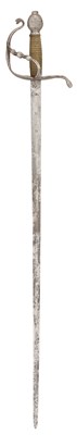 Lot 89 - A RARE SWEDISH PALACE GUARD SWORD, LATE 17TH CENTURY