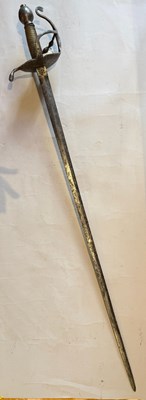 Lot 89 - A RARE SWEDISH PALACE GUARD SWORD, LATE 17TH CENTURY