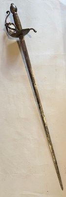 Lot 89 - A RARE SWEDISH PALACE GUARD SWORD, LATE 17TH CENTURY