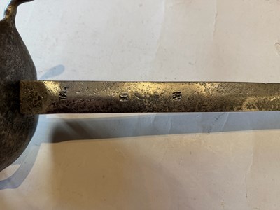 Lot 89 - A RARE SWEDISH PALACE GUARD SWORD, LATE 17TH CENTURY