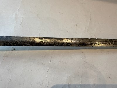 Lot 89 - A RARE SWEDISH PALACE GUARD SWORD, LATE 17TH CENTURY