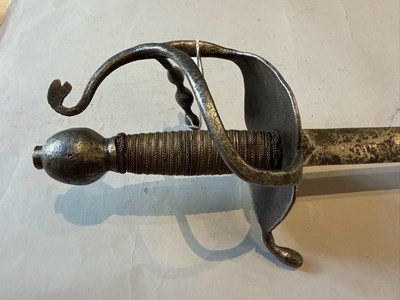 Lot 89 - A RARE SWEDISH PALACE GUARD SWORD, LATE 17TH CENTURY
