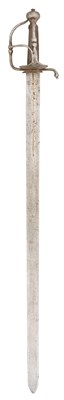 Lot 128 - A LOW COUNTRIES OR GERMAN BROADSWORD, LATE 17TH CENTURY