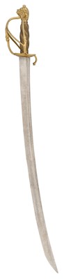 Lot 68 - A SWISS SABRE, EARLY TO MID-18TH CENTURY
