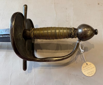 Lot 90 - A VERY RARE SWEDISH MODEL 1693/1715 MILITARY SWORD, EARLY 17TH CENTURY