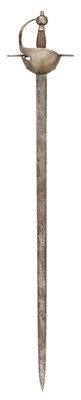 Lot 147 - A SPANISH MODEL 1806 CUP-HILT MILITARY SWORD, EARLY 18TH CENTURY