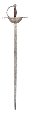 Lot 150 - A PORTUGUESE CUP-HILT SWORD, LATE 17TH/EARLY 18TH CENTURY