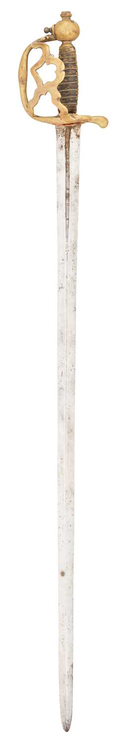 Lot 94 - A RARE SWEDISH MILITARY POLICE SWORD, MID-18TH CENTURY