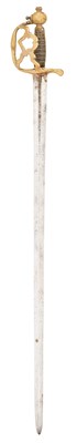 Lot 94 - A RARE SWEDISH MILITARY POLICE SWORD, MID-18TH CENTURY