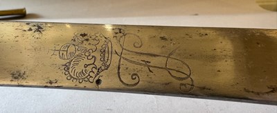 Lot 38 - A GERMAN (HESSEN-KASSEL) INFANTRY SABRE, REIGN OF FRIEDRICH I (1730-51)