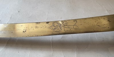 Lot 38 - A GERMAN (HESSEN-KASSEL) INFANTRY SABRE, REIGN OF FRIEDRICH I (1730-51)