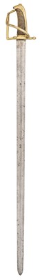 Lot 71 - A RARE DANISH CAVALRY TROOPER’S SWORD, MID-18TH CENTURY, THE BLADE DATED 1752