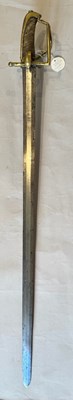 Lot 71 - A RARE DANISH CAVALRY TROOPER’S SWORD, MID-18TH CENTURY, THE BLADE DATED 1752