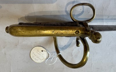 Lot 71 - A RARE DANISH CAVALRY TROOPER’S SWORD, MID-18TH CENTURY, THE BLADE DATED 1752