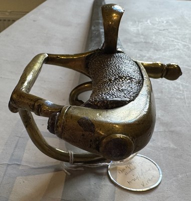Lot 71 - A RARE DANISH CAVALRY TROOPER’S SWORD, MID-18TH CENTURY, THE BLADE DATED 1752