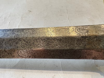 Lot 71 - A RARE DANISH CAVALRY TROOPER’S SWORD, MID-18TH CENTURY, THE BLADE DATED 1752