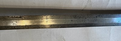 Lot 71 - A RARE DANISH CAVALRY TROOPER’S SWORD, MID-18TH CENTURY, THE BLADE DATED 1752