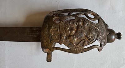 Lot 39 - A GERMAN (HESSEN-KASSEL) LIGHT DRAGOON CAVALRY SWORD, SECOND HALF OF THE 18TH CENTURY