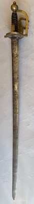 Lot 32 - A GERMAN (BADEN) PALLASCH, LATE 18TH/EARLY 19TH CENTURY