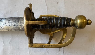 Lot 32 - A GERMAN (BADEN) PALLASCH, LATE 18TH/EARLY 19TH CENTURY