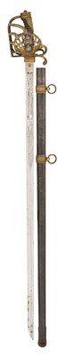 Lot 134 - A NEAPOLITAN ARTILLERY OFFICER’S SWORD BY LABRUNA, NAPOLI, DATED 1858