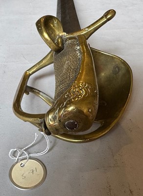 Lot 70 - A RARE DANISH MODEL 1750 CAVALRY PALLASCH, REIGN OF FREDERICK V (1723-1766)