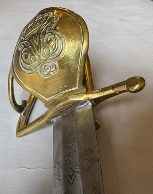 Lot 70 - A RARE DANISH MODEL 1750 CAVALRY PALLASCH, REIGN OF FREDERICK V (1723-1766)