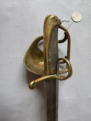 Lot 70 - A RARE DANISH MODEL 1750 CAVALRY PALLASCH, REIGN OF FREDERICK V (1723-1766)